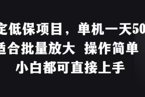 【2024.07.19】稳定低保项目，单机一天50+适合批量放大 操作简单 小白都可直接上手百度网盘免费下载-芽米宝库