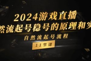 【2024.07.18】2024游戏直播-自然流起号稳号的原理和实战，自然流起号流程（11节）百度网盘免费下载-芽米宝库