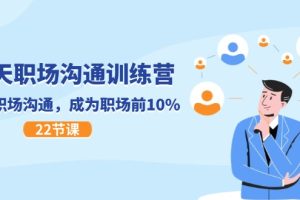 【2024.07.16】21天职场沟通特训营，搞定 职场沟通，成为 职场前10%（22节）百度网盘免费下载-芽米宝库