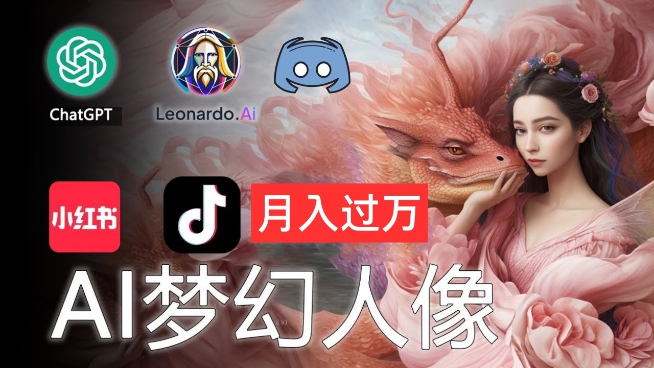 图片[1]-【2024.07.13】AI摄影梦幻人像：零基础也能月入过万的秘密百度网盘免费下载-芽米宝库