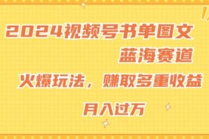 【2024.07.12】2024视频号书单图文蓝海赛道，火爆玩法，赚取多重收益，小白轻松上手，月入上万百度网盘免费下载-芽米宝库