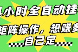 【2024.07.11】24小时搜索引擎全自动挂机，无需人工干预，单个窗口13+日收益，可矩阵操作，想赚多少自己定，不看看?百度网盘免费下载-芽米宝库
