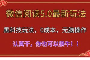 【2024.07.09】微信阅读最新5.0版本，黑科技玩法，完全解放双手，多窗口日入500＋百度网盘免费下载-芽米宝库