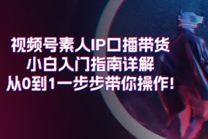 【2024.07.06】视频号素人IP口播带货小白入门指南详解，从0到1一步步带你操作!百度网盘免费下载-芽米宝库