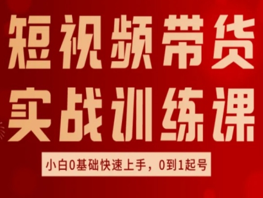图片[1]-【2024.07.03】短视频带货实战训练课，好物分享实操，小白0基础快速上手，0到1起号百度网盘免费下载-芽米宝库