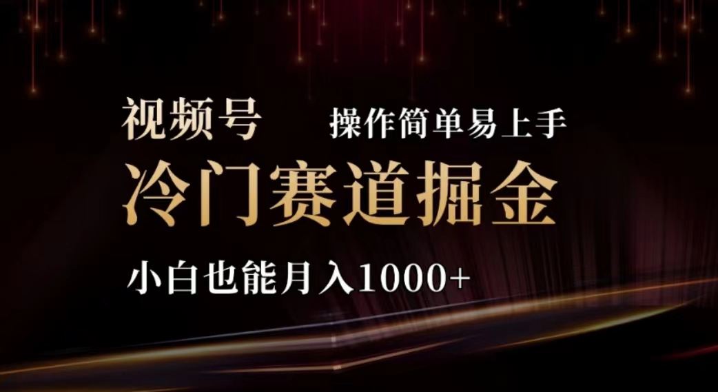 图片[1]-【2024.07.03】2024视频号冷门赛道掘金，操作简单轻松上手，小白也能月入1000+百度网盘免费下载-芽米宝库