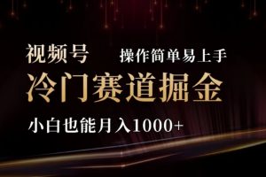 【2024.07.03】2024视频号冷门赛道掘金，操作简单轻松上手，小白也能月入1000+百度网盘免费下载-芽米宝库