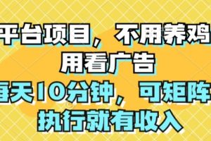 【2024.06.29】大平台项目，不用养鸡，不用看广告，每天10分钟，可矩阵，执行就有收入百度网盘免费下载-芽米宝库