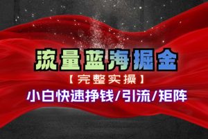 【2024.06.29】热门赛道掘金_小白快速入局挣钱，可矩阵【完整实操】百度网盘免费下载-芽米宝库