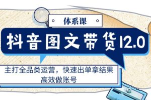 【2024.06.27】抖音图文带货12.0体系课，主打全品类运营，快速出单拿结果，高效做账号百度网盘免费下载-芽米宝库