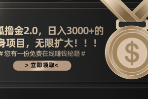 【2024.06.22】搜狐撸金2.0日入3000+，可无限扩大的翻身项目百度网盘免费下载-芽米宝库