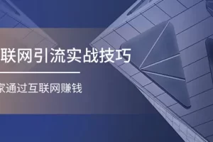 【2024.06.19】互联网引流实操技巧(适合微商，吸引宝妈)，宅家通过互联网赚钱（17节）百度网盘免费下载-芽米宝库