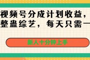 【2024.06.17】撸视频号分成计划收益，国外整蛊综艺，每天只需一小时，新人十分钟上手百度网盘免费下载-芽米宝库