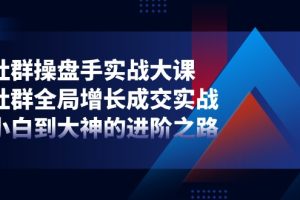 【2024.06.16】社群操盘手实战大课：社群全局增长成交实战，小白到大神的进阶之路百度网盘免费下载-芽米宝库