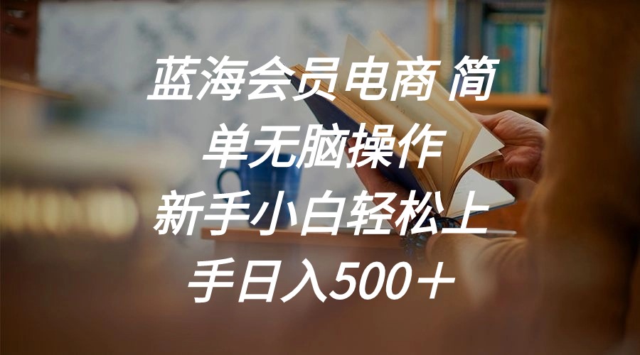 图片[1]-【2024.06.16】蓝海会员电商 简单无脑操作 新手小白轻松上手日入500＋百度网盘免费下载-芽米宝库