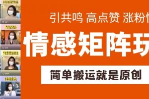 【2024.06.13】简单搬运，情感矩阵玩法，涨粉速度快，可带货，可起号百度网盘免费下载-芽米宝库