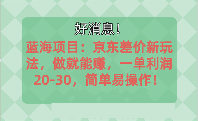 图片[1]-【2024.06.12】越早知道越能赚到钱的蓝海项目：京东大平台操作，一单利润20-30，简单易操作百度网盘免费下载-芽米宝库