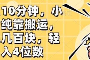 【2024.06.11】一天10分钟，小红书纯靠搬运，一单几百块，轻松月入4位数百度网盘免费下载-芽米宝库