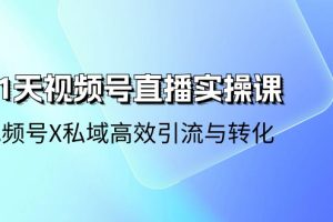 【2024.06.11】21天视频号直播实操课，视频号X私域高效引流与转化-芽米宝库