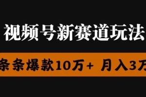 【2024.06.08】视频号创作者分成瞬爆流，团队新出玩法，小白落地实操教学百度网盘免费下载-芽米宝库
