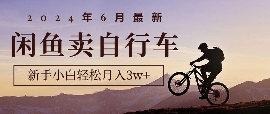 图片[1]-【2024.06.07】2024年6月最新闲鱼卖自行车，新手小白轻松月入3w+项目百度网盘免费下载-芽米宝库