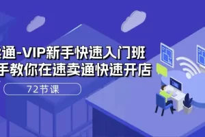 【2024.06.04】速卖通-VIP新手快速入门班，手把手教你在速卖通快速开店（72节课）百度网盘免费下载-芽米宝库