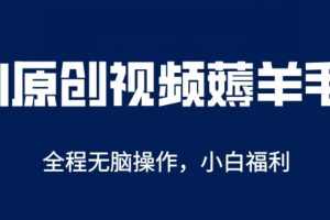 【2024.05.29】AI一键原创视频号分成项目，无脑操作，单账号轻松日收一两张百度网盘免费下载-芽米宝库