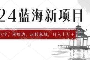【2024.05.28】2024年蓝海项目智能AI算命，测算八字，带货月入上万+百度网盘免费下载-芽米宝库