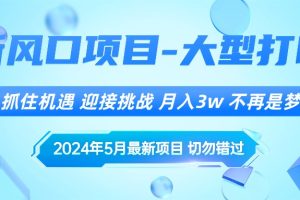 【2024.05.20】2024年5月最新风口项目，抓住机遇，迎接挑战，月入3w+，不再是梦百度网盘免费下载-芽米宝库