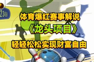 【2024.05.18】体育爆红赛事解说，玩法简单，小白一天就上手，轻松获取收益百度网盘免费下载-芽米宝库