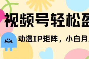 【2024.05.18】视频号轻松盈利，动漫IP矩阵，小白也能月入3000+百度网盘免费下载-芽米宝库