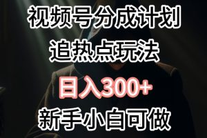 【2024.05.16】视频号最新追热点玩法，适合新手小白，快速获取收益百度网盘免费下载-芽米宝库