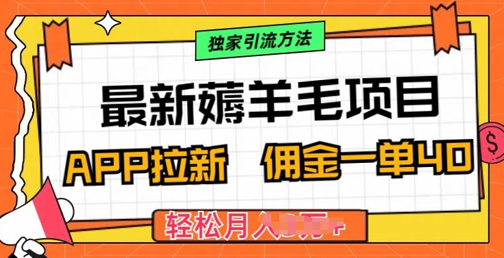 图片[1]-【2024.05.15】最新薅羊毛项目，利用购物APP拉新，佣金一单40.配合独家引流方法百度网盘免费下载-芽米宝库