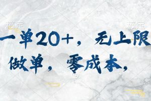 【2024.05.14】一单20+，无上限做单，零成本，执行就有收入百度网盘免费下载-芽米宝库
