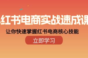 【2024.05.10】小红书电商实战速成课，让你快速掌握红书电商核心技能（28课）百度网盘免费下载-芽米宝库