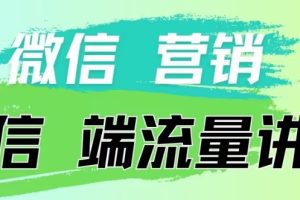 【2024.04.30】4.19日内部分享《微信营销流量端口》微信付费投流百度网盘免费下载-芽米宝库