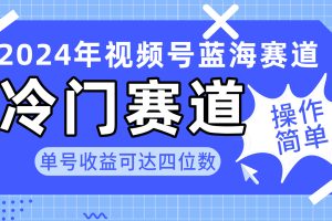 【2024.04.29】2024视频号冷门蓝海赛道，操作简单 单号收益可达四位数（教程+素材+工具）百度网盘免费下载-芽米宝库