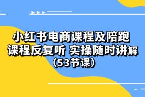 【2024.04.27】小红书电商课程陪跑课 课程反复听 实操随时讲解（53节课）百度网盘免费下载-芽米宝库