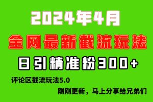 【2024.04.27】刚刚研究的最新评论区截留玩法，日引流突破300+，颠覆以往垃圾玩法，引流效果非常猛百度网盘免费下载-芽米宝库