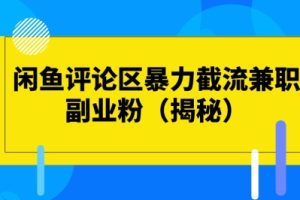 【2024.04.24】闲鱼评论区暴力截流兼职副业粉百度网盘免费下载-芽米宝库