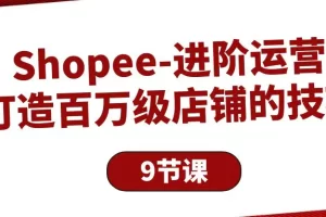 【2024.04.22】Shopee-进阶运营：打造百万级店铺的技巧（9节课）百度网盘免费下载-芽米宝库