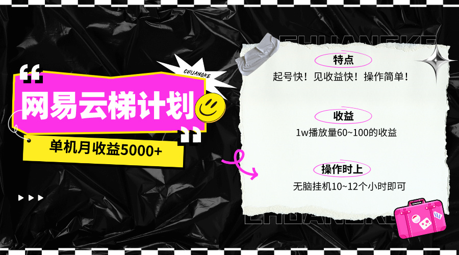 图片[1]-【2024.04.21】最新网易云梯计划网页版，单机月收益5000+！可放大操作百度网盘免费下载-芽米宝库