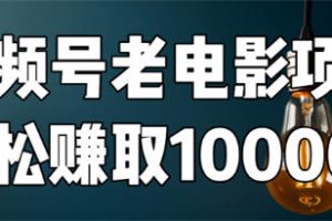 【2024.04.20】如何用视频号老电影项目，每月轻松赚取10000+？百度网盘免费下载-芽米宝库