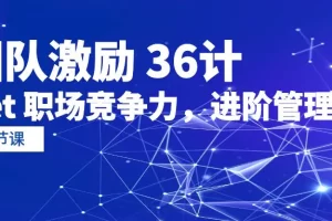 【2024.04.19】团队激励36计-Get 职场竞争力，进阶管理高手（41节课）百度网盘免费下载-芽米宝库