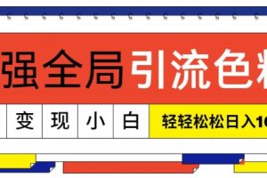 【2024.04.15】超强全局引流色粉，暴力变现，多种方式小白轻松日入1000+百度网盘免费下载-芽米宝库
