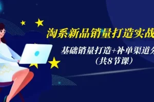 【2024.04.14】淘系新品销量打造实战系列，基础销量打造+补单渠道分析（共8节课）百度网盘免费下载-芽米宝库