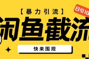 【2024.04.13】闲鱼暴力引流玩法，无限截流不封号日引200+创业粉百度网盘免费下载-芽米宝库