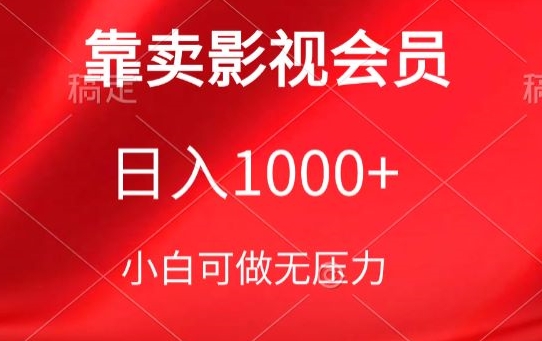 图片[1]-【2024.04.12】靠卖影视会员，日入1000+，落地保姆级教程，新手可学百度网盘免费下载-芽米宝库