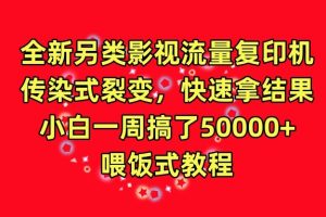 【2024.04.03】全新另类影视流量复印机，传染式裂变，快速拿结果，小白一周搞了50000+，喂饭式教程百度网盘免费下载-芽米宝库