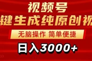 【2024.03.22】2024视频号分成计划一键生成纯原创视频，日入3000+百度网盘免费下载-芽米宝库